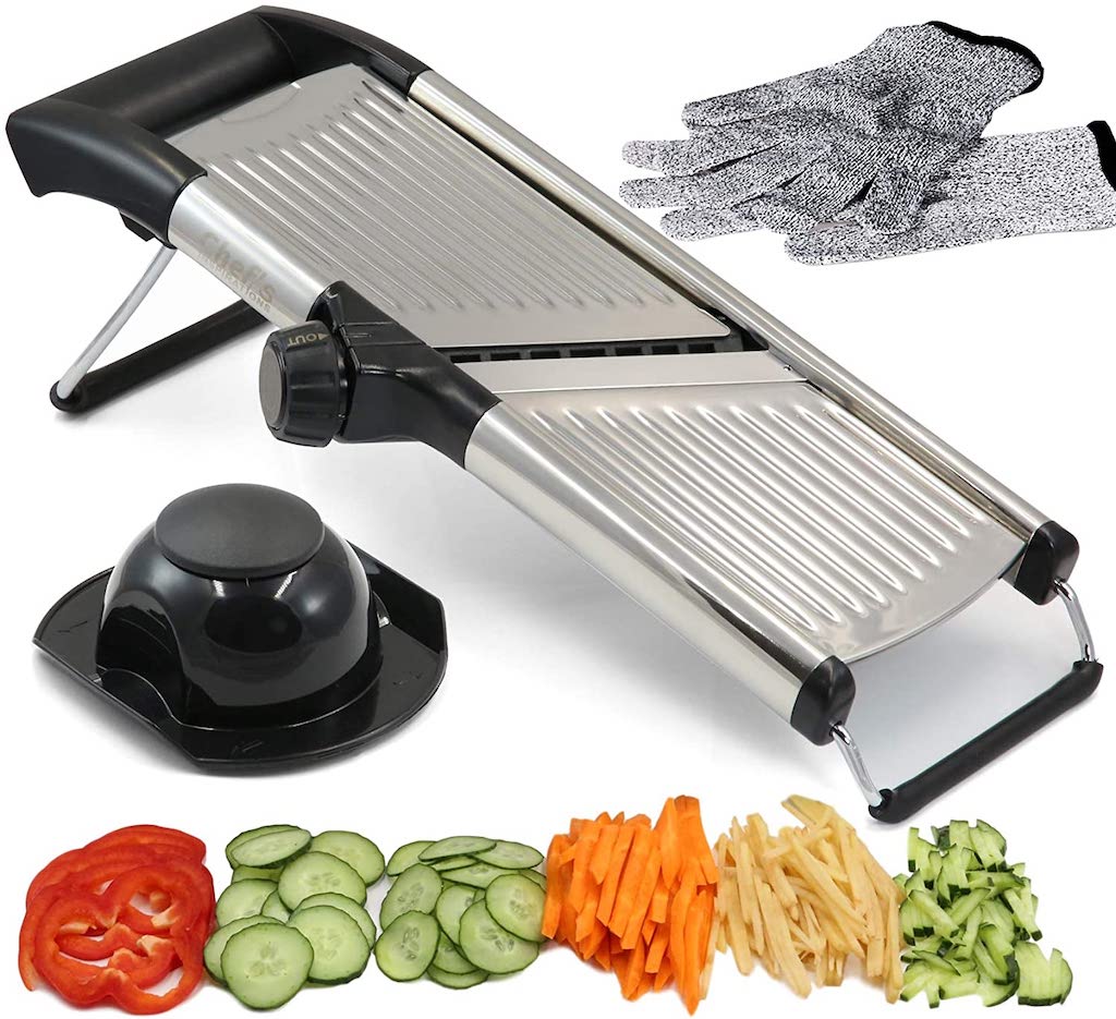 A mnadoline slicer is a practical kitchen tool